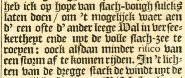Het woord risico