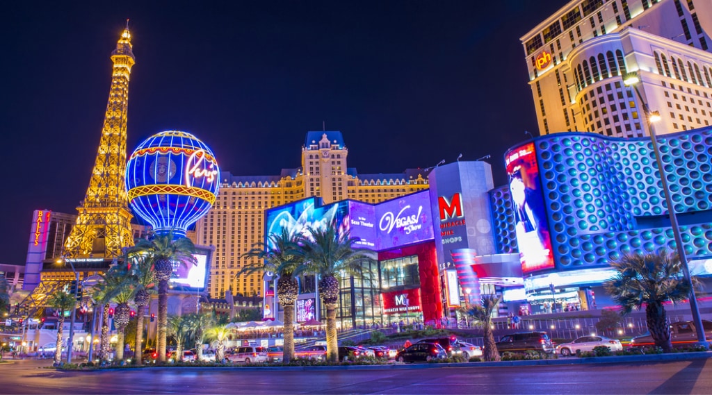 The Strip in de avond Las Vegas