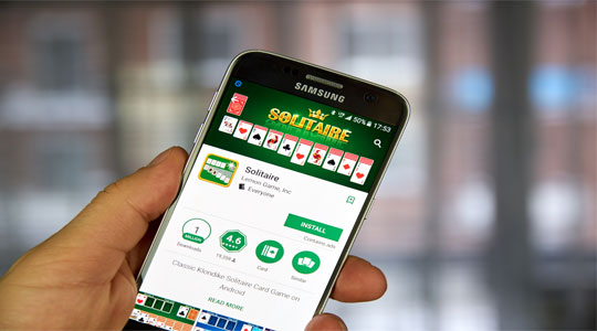Patience solitaire op app