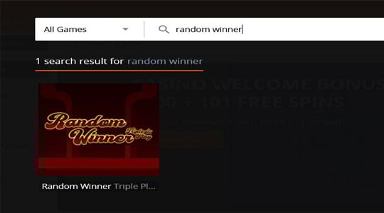 Random Winner opzoeken