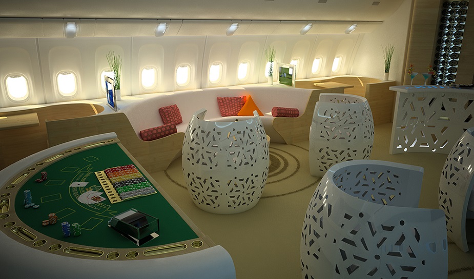 Casino in een Boeing - opmerkelijk casino