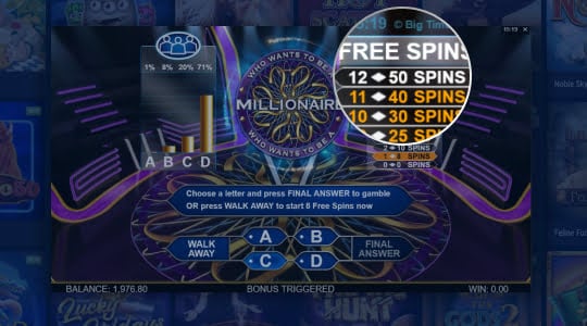 Win met de free spins