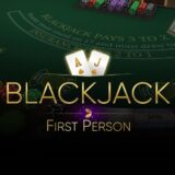 first person blackjack live logo