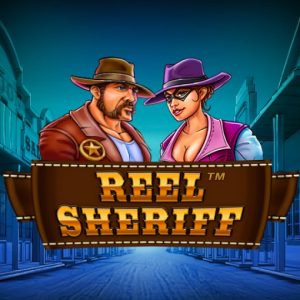 Reel Sheriff slot logo
