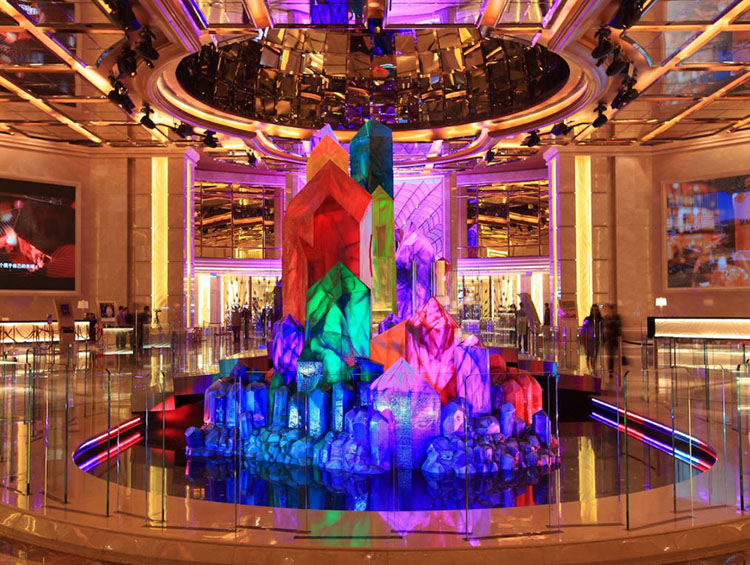 Kunst in casino's - wishing crystals