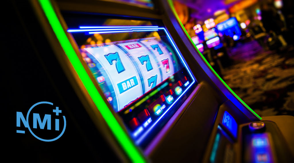 NMI sticker op gokkasten