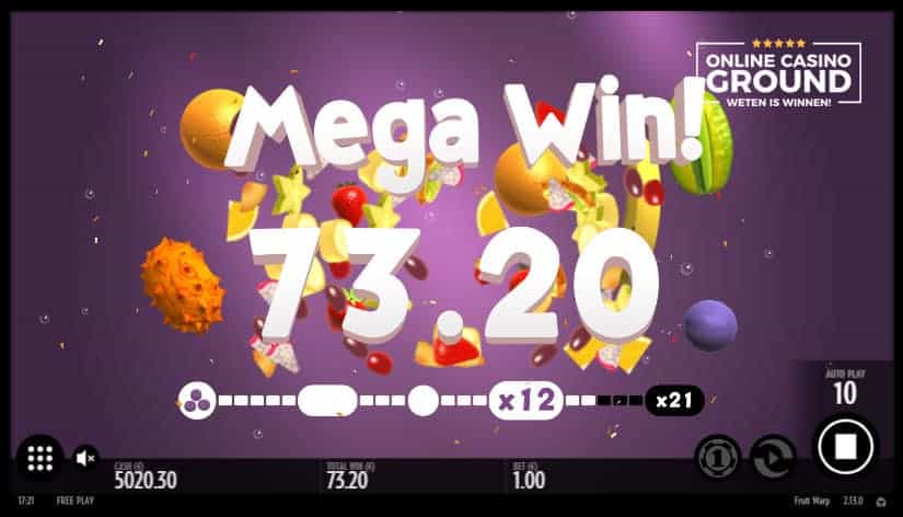 Fruit warp mega win