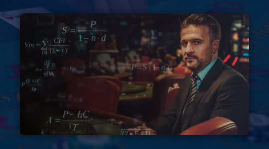 Man in casino nadenken