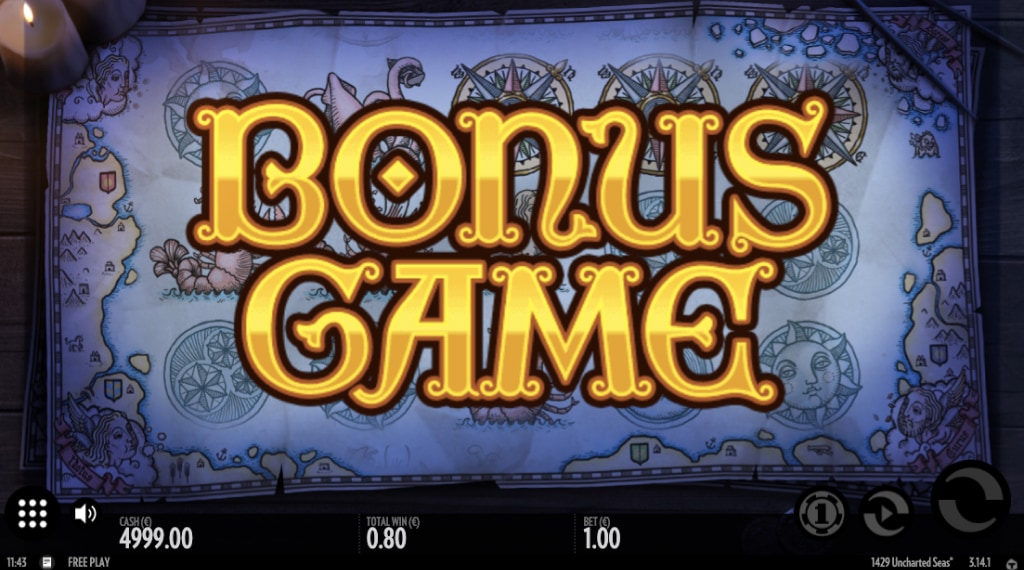 Bonus game op Uncharted Seas slot