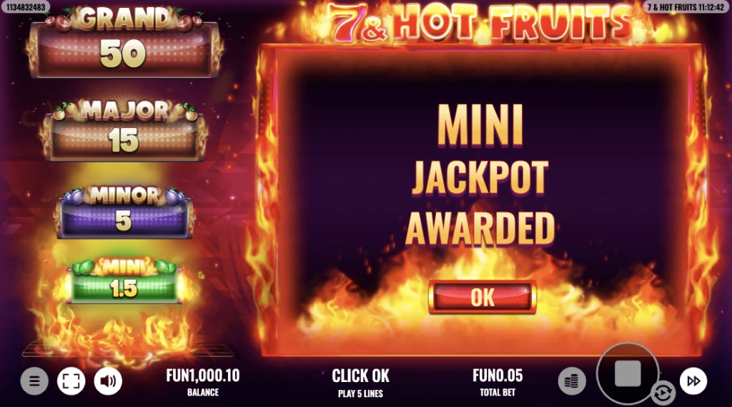 Jackpot 7 hot fruits slot