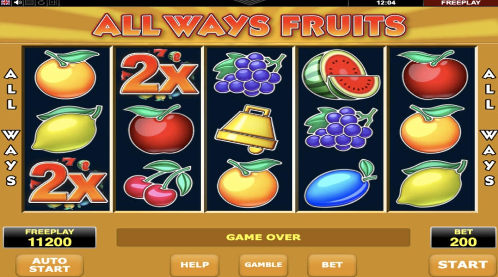 De multiplier always fruit slot
