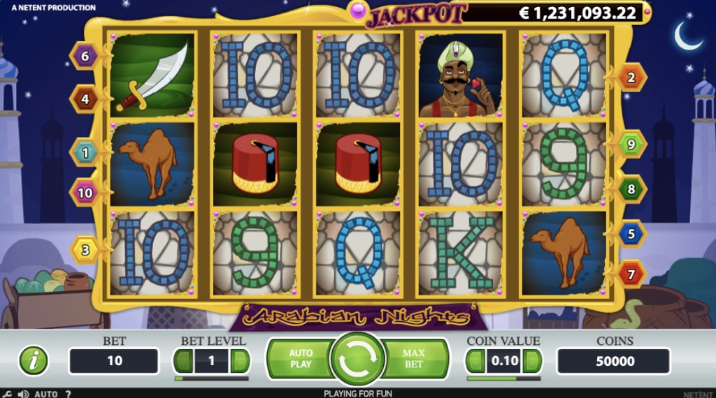 Spelregels arabian nights slot