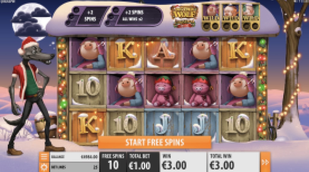 Bonusronde big bas wolf christmas special slot