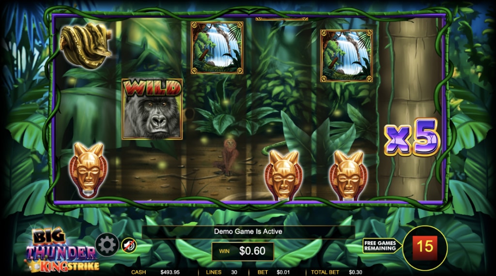 Bonus big thunder king strike slot