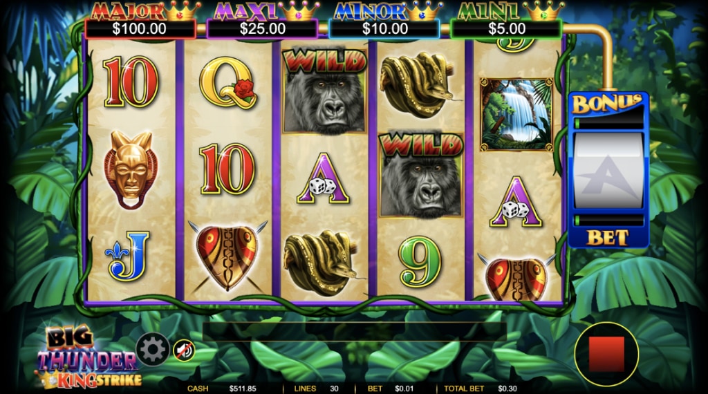 Symbolen big thunder king strike slot