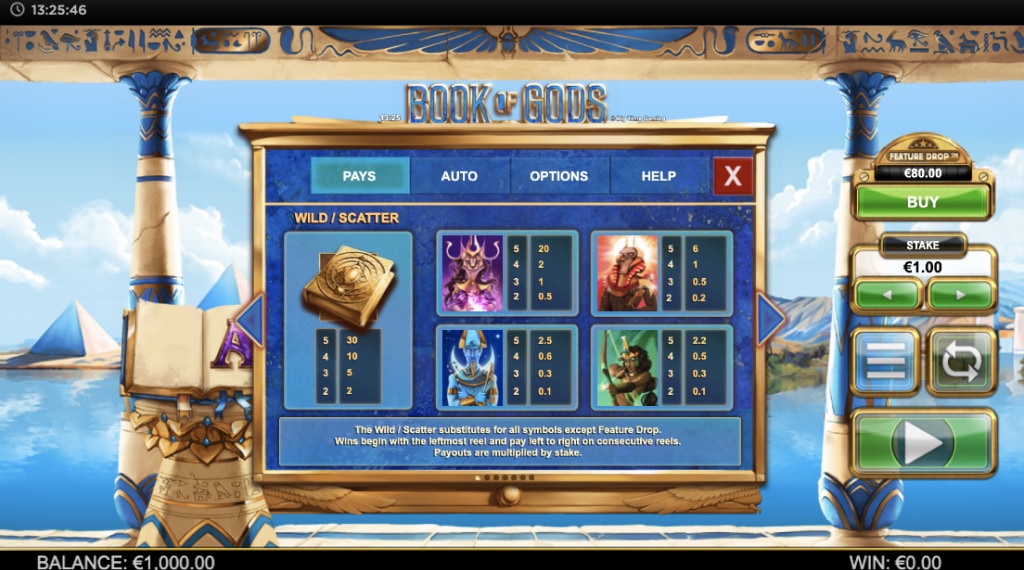 Symbolen book of gods slot