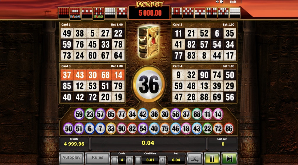 Wat kan je winnen book of ra bingo slot
