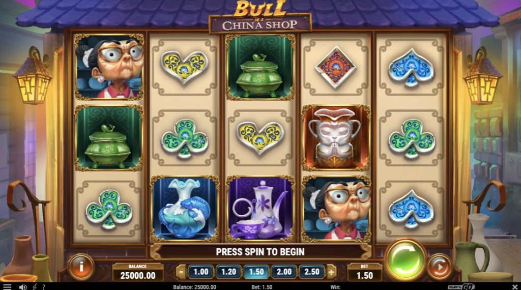 Spelregels bull in a china shop slot