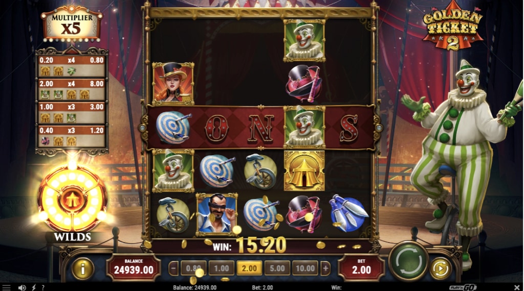 Bonus van Golden Ticket 2