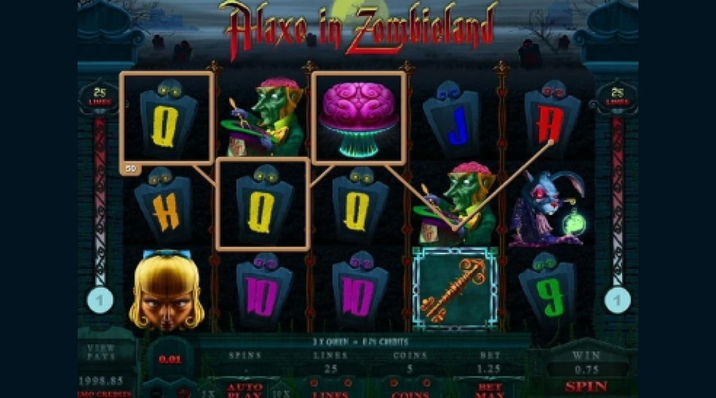 Wild alaxe in zombieland slot