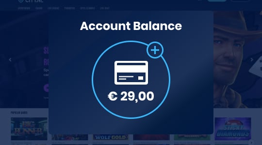Geld storten en bonus