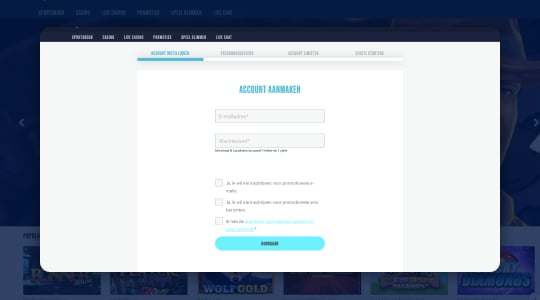 Persoonlijke gegevens invullen