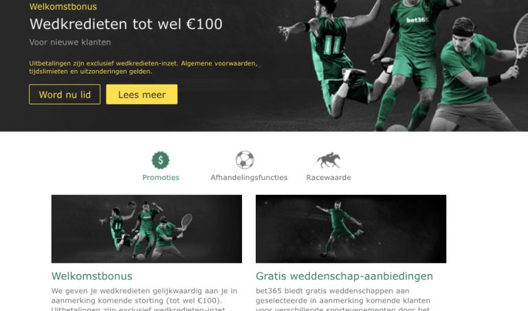 Casino bonussen en promoties van Bet365