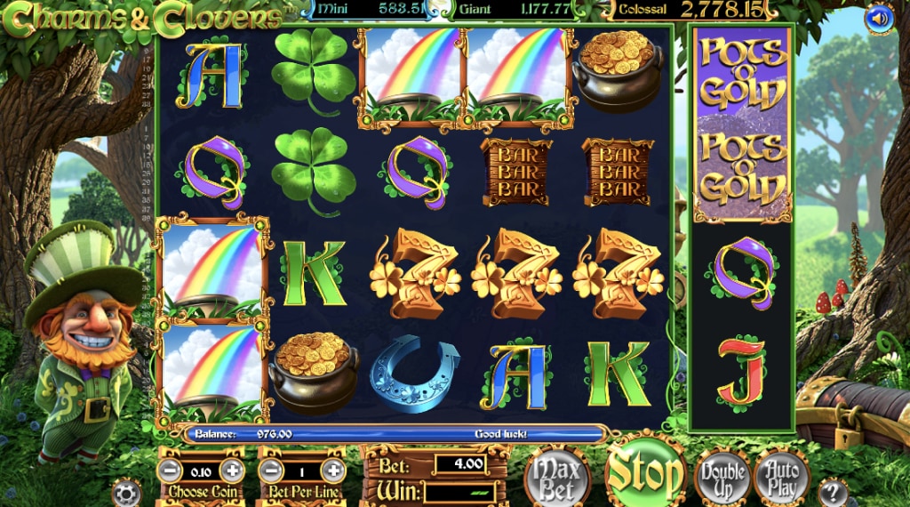 Bonusspel charms and clovers slot