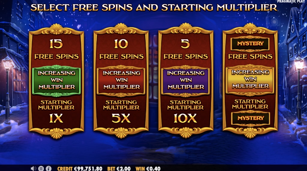 Bonusgames christmas carol megaways slot