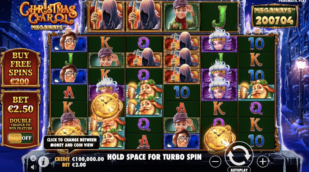 Symbolen christmas carol megaways slot