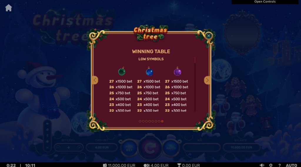 Symbolen christmas tree slot