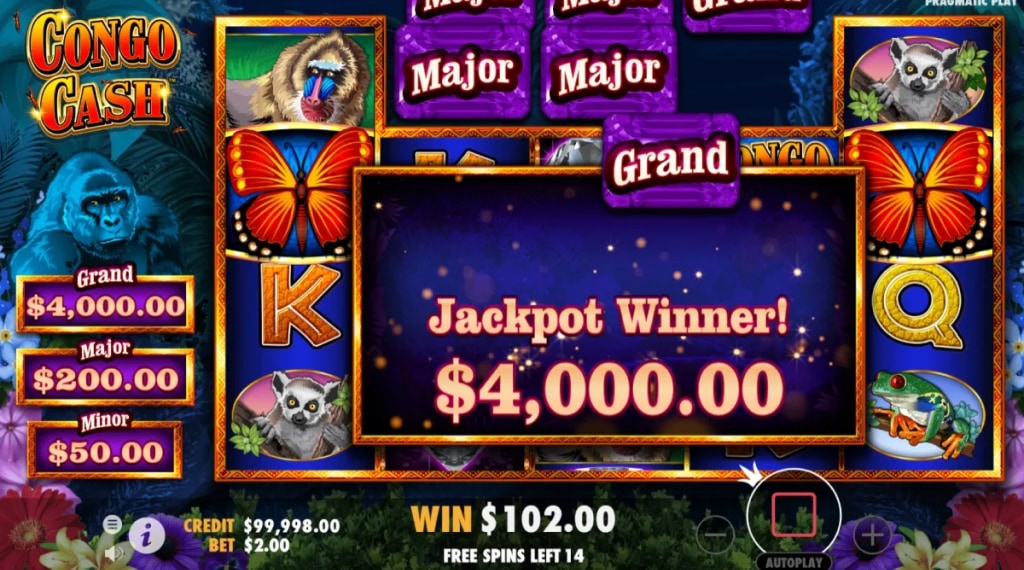 Bonus congo cash slot