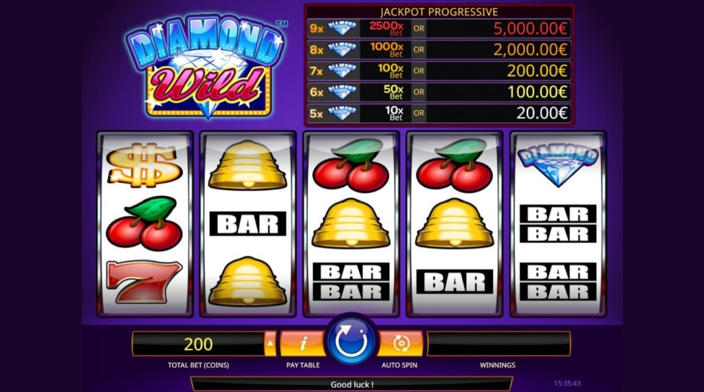Wildsymbool diamond wild slot