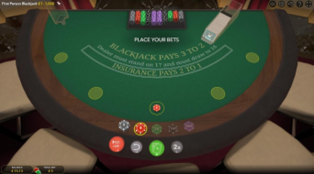 Spelregels van First Person Blackjack