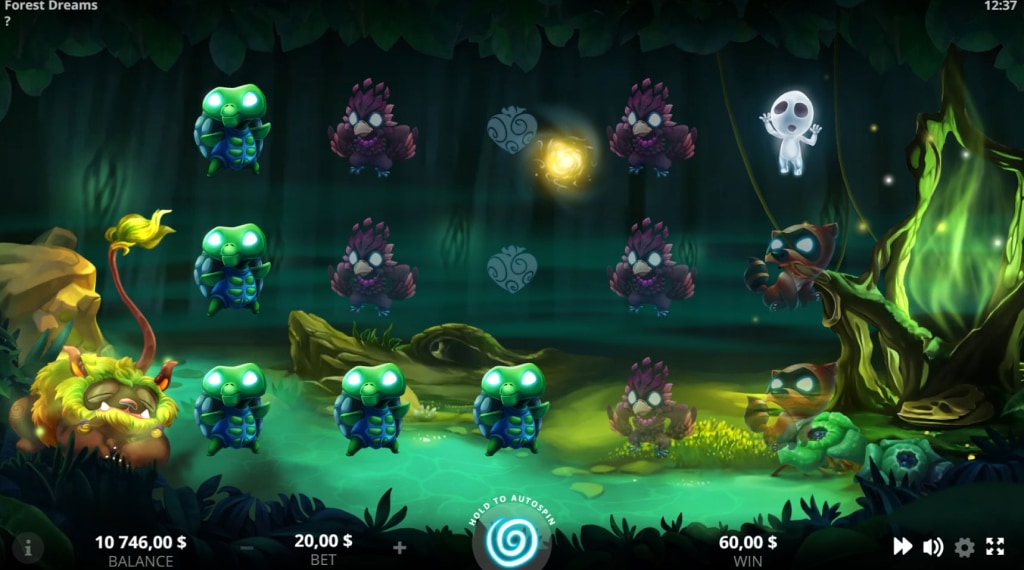 Peekaboo wild symbool van Forest Dreams