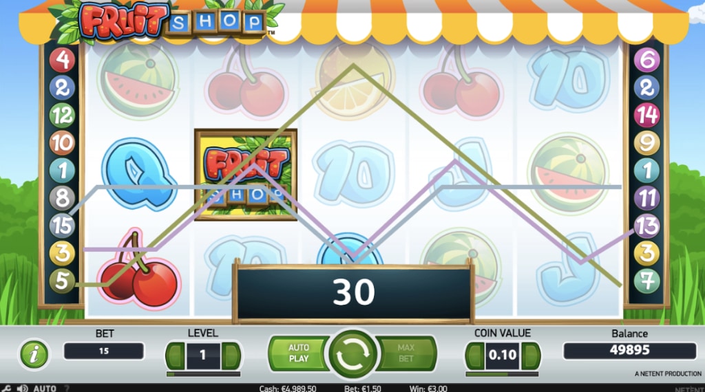 Features van Fruit Shop