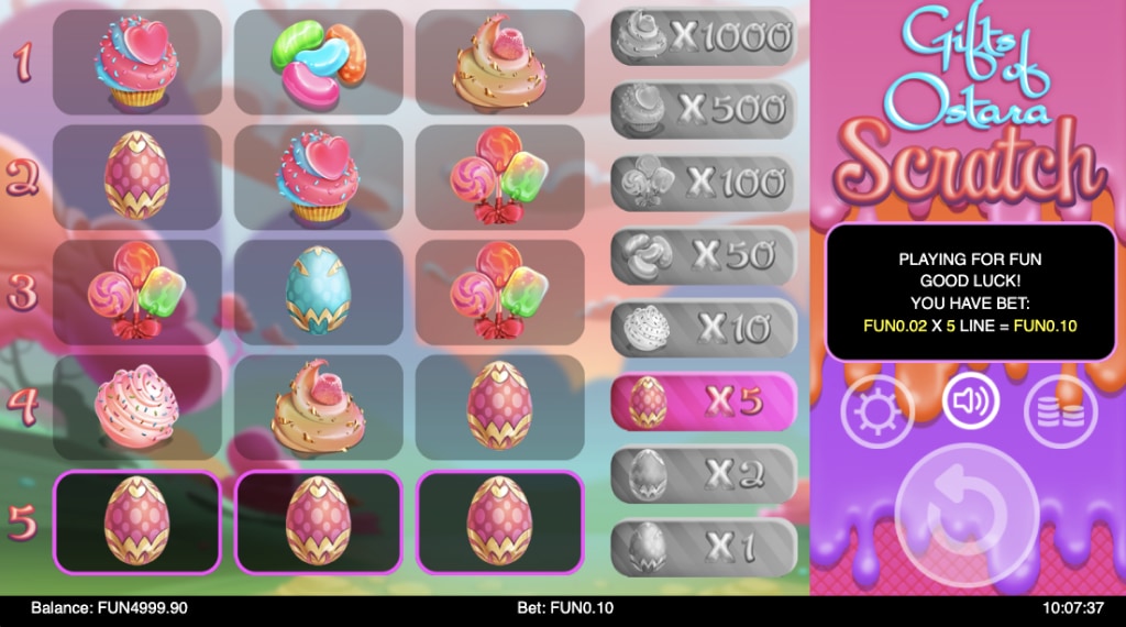 Wat kan je winnen bij Gifts of Ostara Scratch