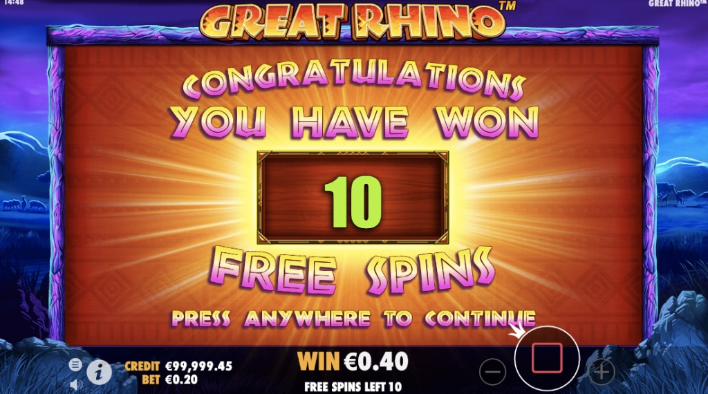 Bonus van Great Rhino