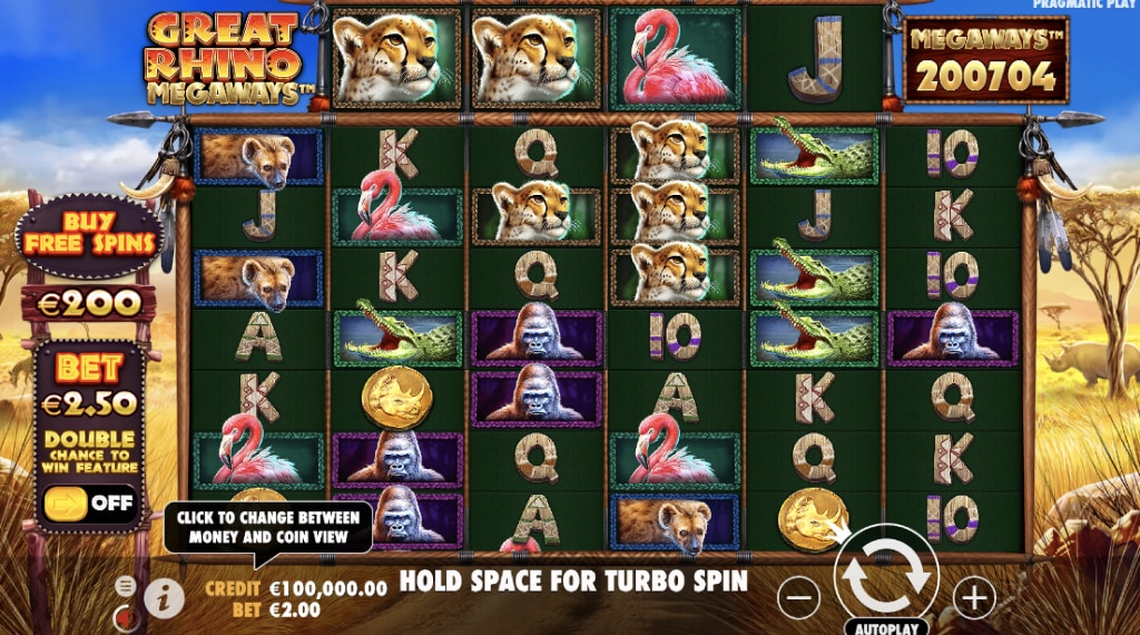 Spelregels van Great Rhino Megaways