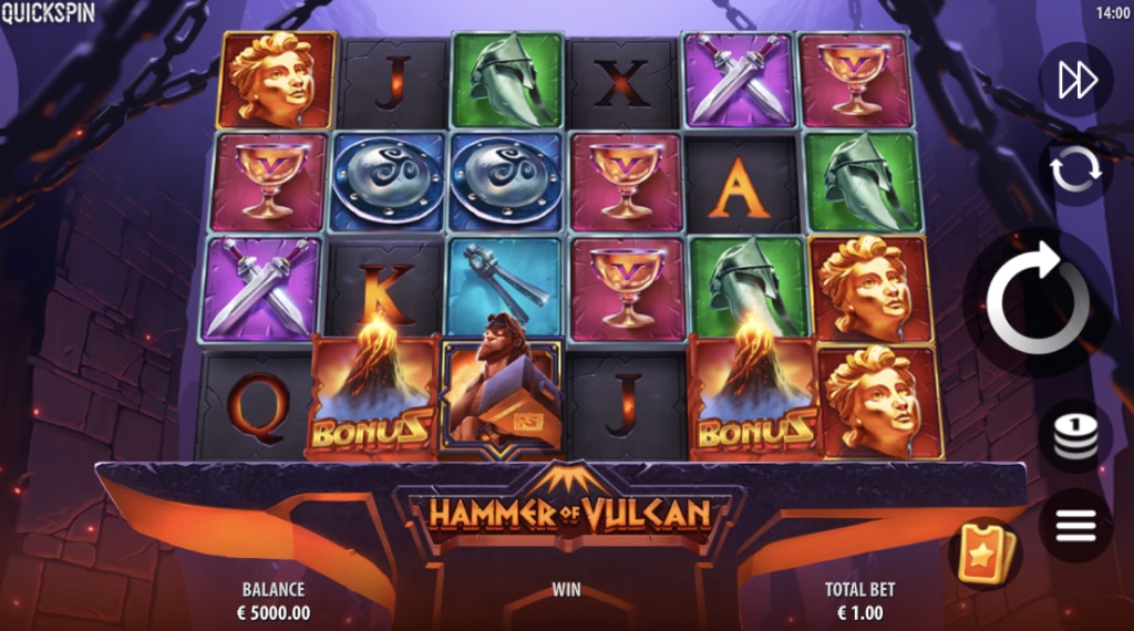 Symbolen in Hammer of Vulcan