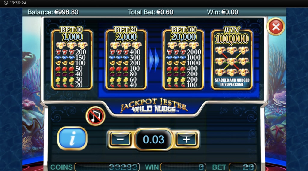 Wildsymbool in Jackpot Jester Wild Nudge