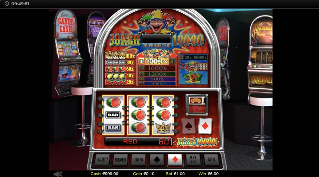 Gamble feature van Joker 10.000