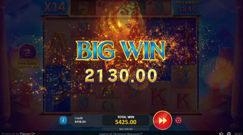 Bonusgames van Legend of Cleopatra Megaways