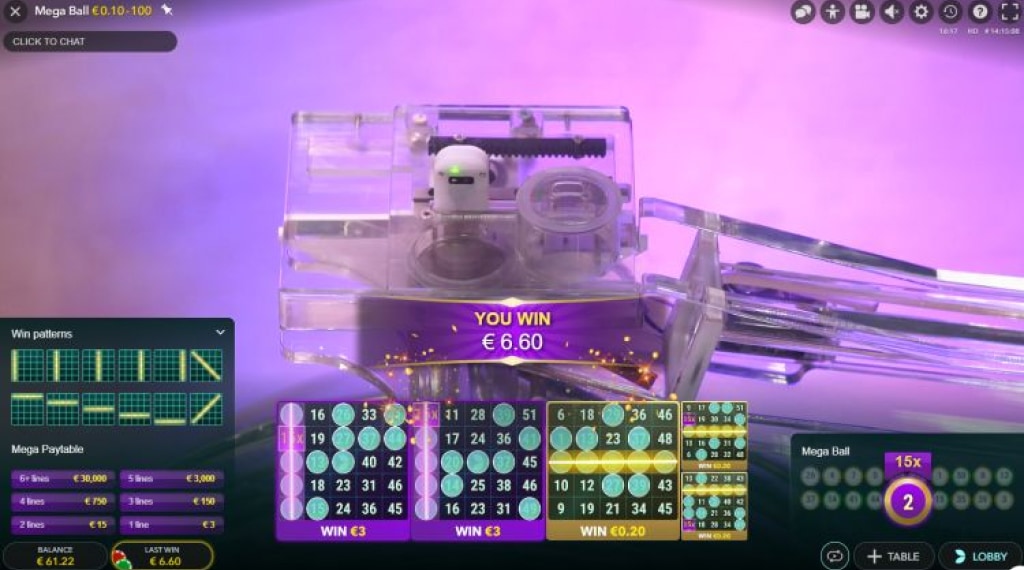 Vermenigvuldigers in Mega Ball