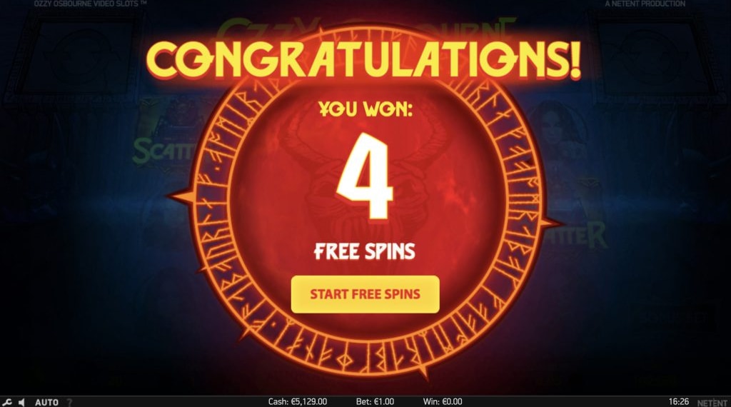 Gratis spins van Ozzy Osbourne