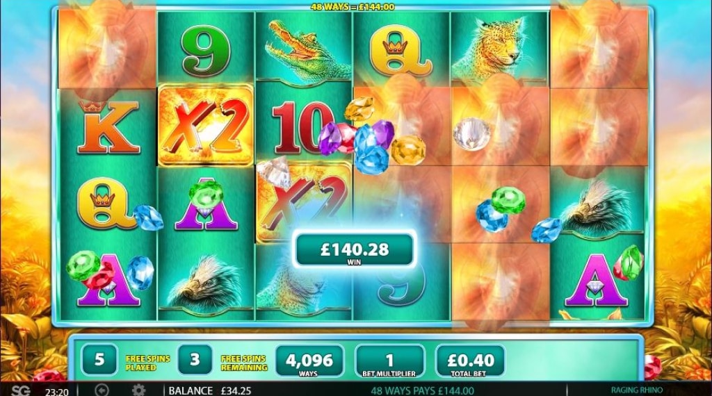 Uitstraling van Raging Rhino