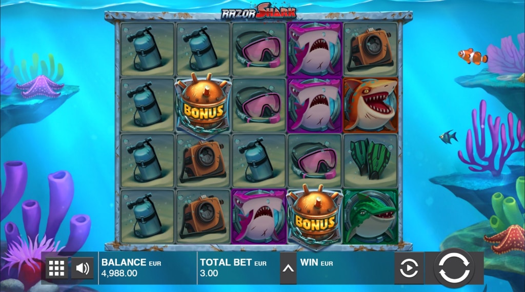 Bonusgames van Razor Shark