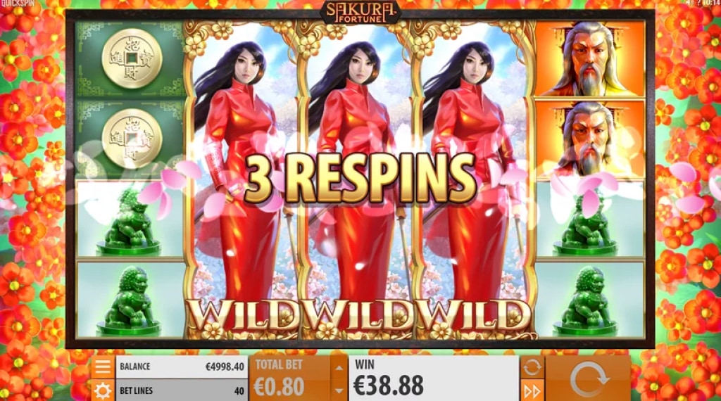 Free spins van Sakura Fortune