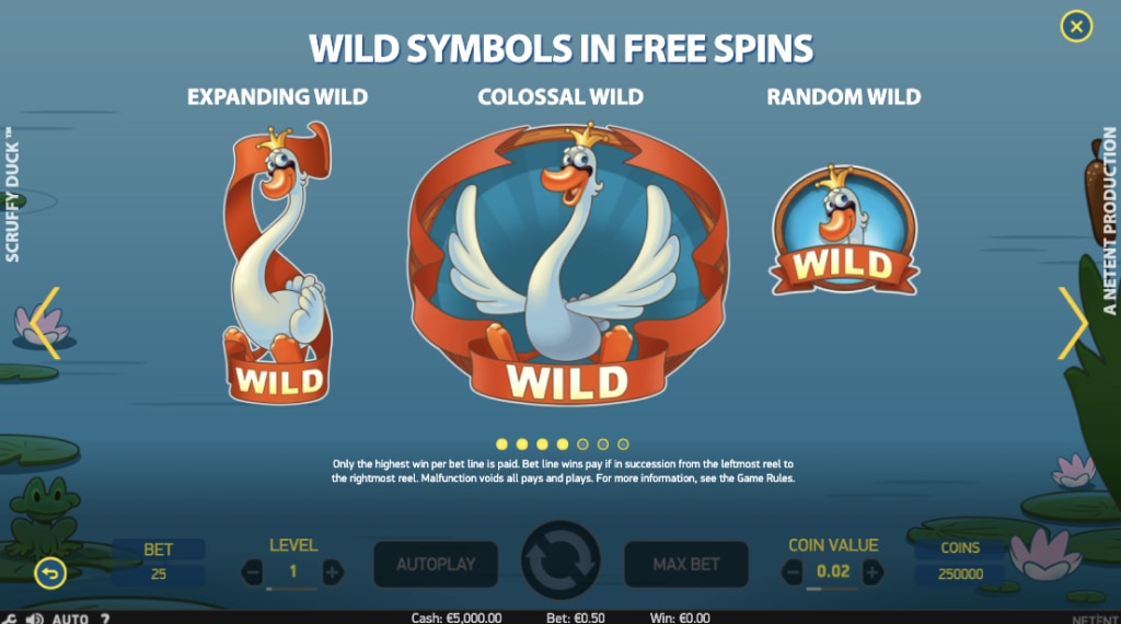 Gratis wild symbool van Scruffy Duck
