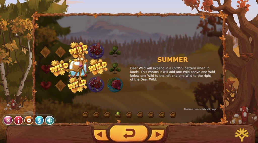 Wildfuncties van Seasons